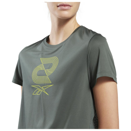 Reebok Γυναικεία κοντομάνικη μπλούζα Running SW Graphic Tee Reebok Γυναικεία κοντομάνικη μπλούζα Running SW Graphic Tee